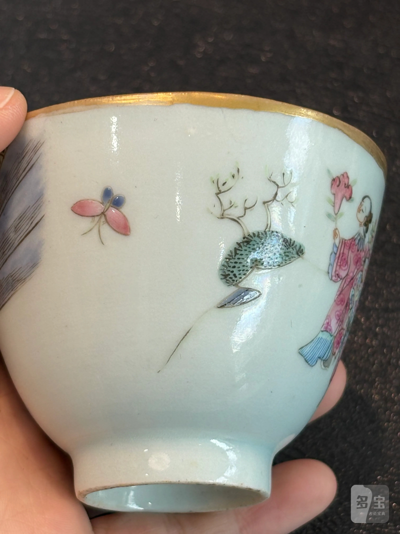 清晚期 粉彩十二花神杯 - 图3